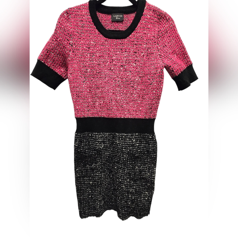 Lanvin Midi Length Knitted Dress‎ Sz Medoum